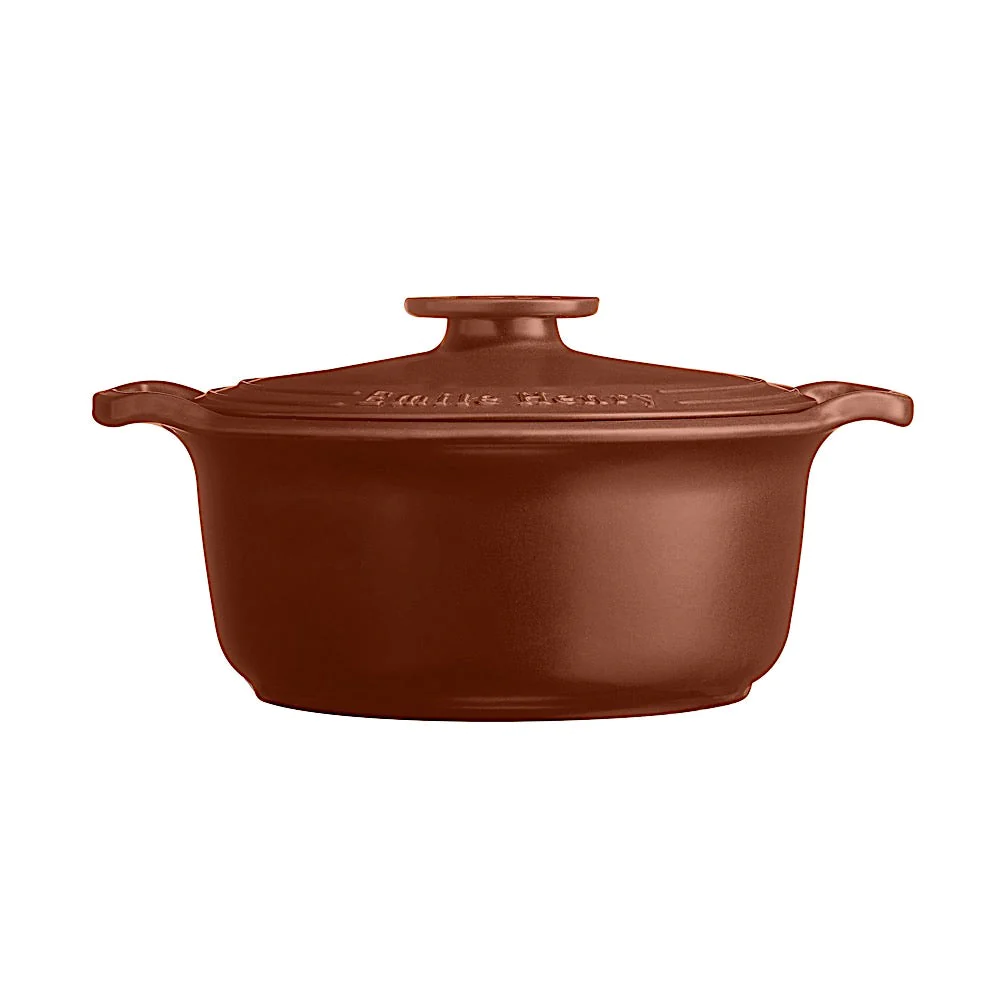 Cocotte Tonda Emile Henry EH794540 - Ceramica Flame, Carbone, Per Forno E Fuoco - Foto 11
